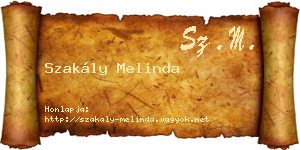 Szakály Melinda névjegykártya